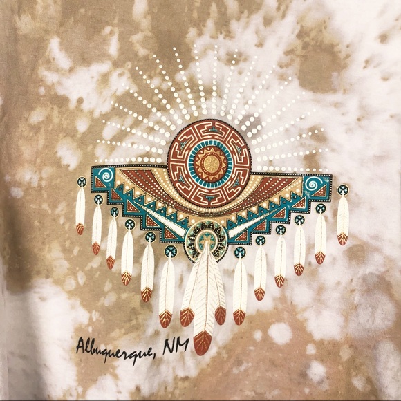 ALBUQUERQUE NEW MEXICO Tie Dye Upcycled Tee Crop - Picture 2 of 6